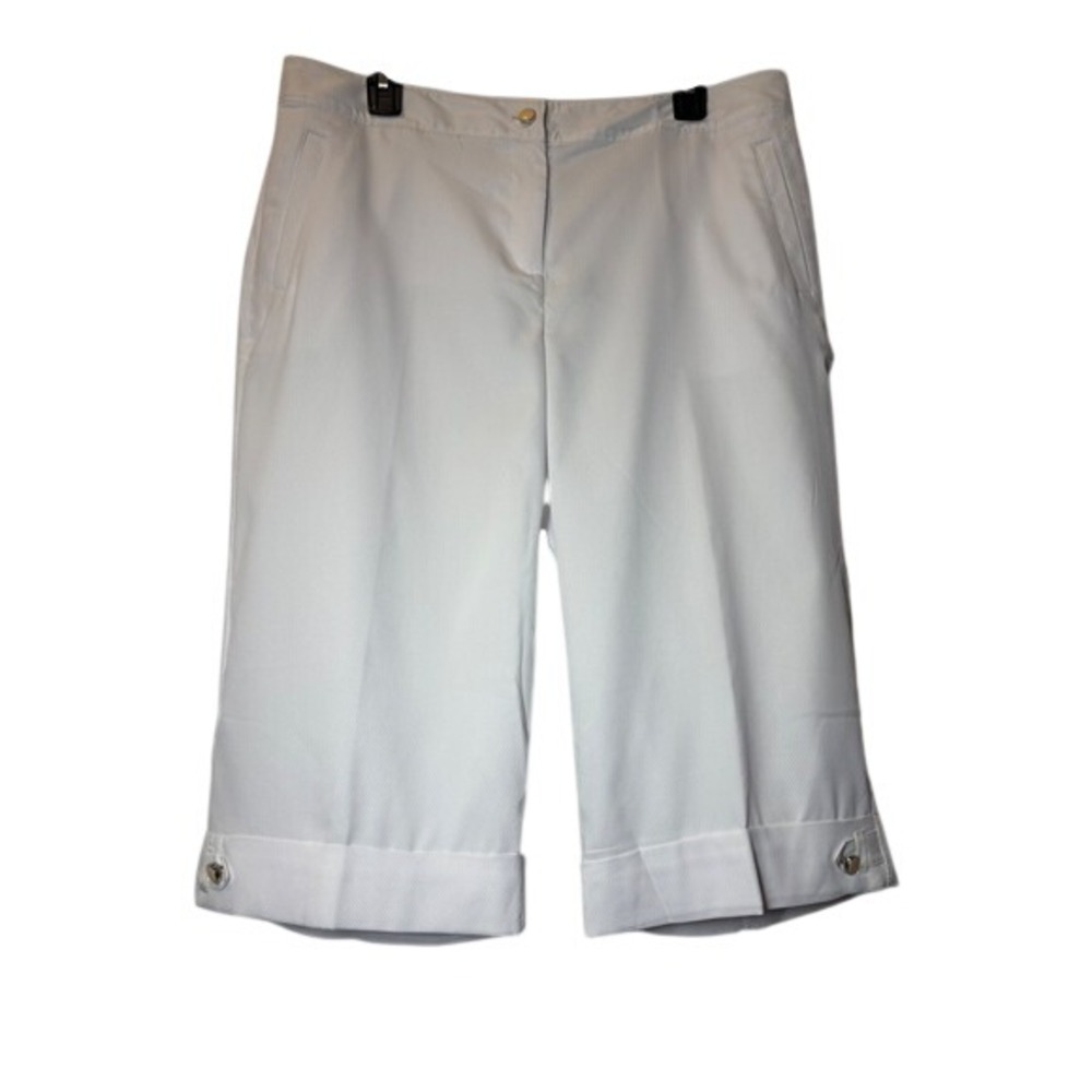IZOD NWT Women White Cool XFG X-treme Function Shorts - Size 14